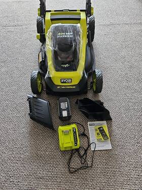 Ry401260vnm Ryobi 40v Brushless Cordless 20 Inch Self Propelled Lawn Mower