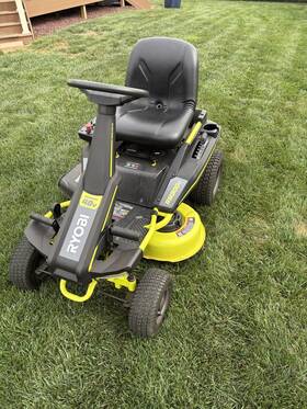 Ry48130 Ryobi 48v Riding Mower 30 Inch Original Owner 2020 Model Garage/shed Kep