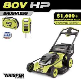 Rypm8010 Ryobi 80v Hp Brushless Battery Cordless Electric 30 Inch Twin Blade
