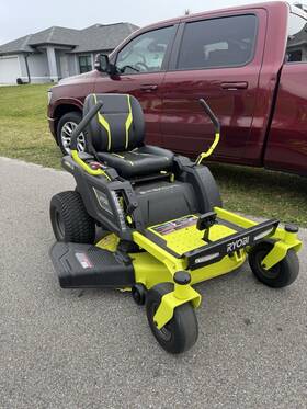 Zt480 Ryobi Electric 42 Inch Zero Turn Riding Lawn Mower Cost 5 800. Only 20 Hours