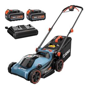 Lppx2-m5 Senix 40v 17 Inch Electric Lawn Mower Battery Powered Cordless Lawnmower 2-in-1 Brush