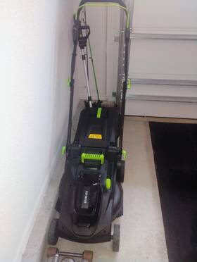 2x21v Steelite 941625183287 42v 17-inch Cordless Lawn Mower With 2x4.0 Ah Battery And Charger