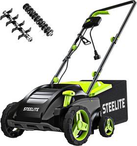 Dg592 Steelite 13in 12-amp 2-in-1 Electric Lawn Dethatcher And Scarifier Used
