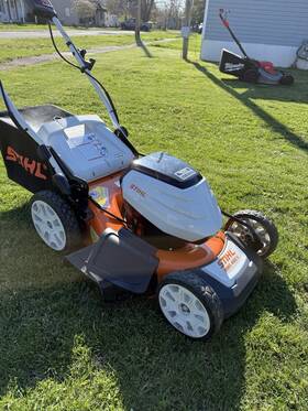 Rma-460v Stihl Rma 460v Cordless Lawn Mower Battery Included Grass Catcher