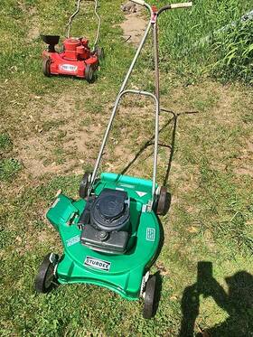 269514 Sturdee Rare Vintage Push Mower Green Tecumseh Engine Model #269514 Usa 20 Inch