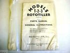 T-2-3 Rototiller Parts Manual 1954