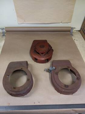 143.666382 Tecumseh Vintage Oem Used Blower Housing 3hp Vertical Lawn Mower Roto Tiller