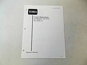 03528 Toro 03527 2004 Reelmaster 5000 Series Operators Manual 5 And 8 Blade Reels