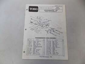 04129 Toro 1992 Greensmaster 500 Parts Manual For Walk Golf Greens Reel Mower