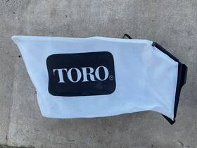 2108.03 Toro Push Mower Self Propelled White Bagger With Frame Tag In Bag