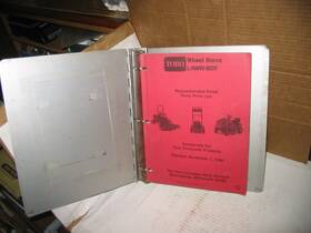 365-0124 Toro Wheelhorse Wheel Horse Parts Numbers And Price Lists Book 430 Pages Aluminum Binder