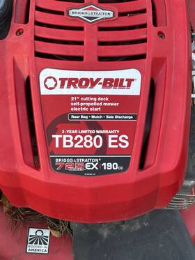 12avb2rq766 Troy-bilt Tb270 Xp Self-propelled Lawn Mower