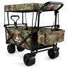 Ty576039 Costway Collapsible Garden Folding Wagon Cart With Canopy 0796914860266