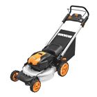 Wg774 Worx Cordless Lawn Mower Mulching Capabilities And Intellicut