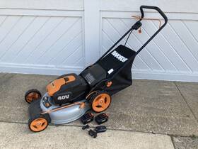Worx Wg751.9 Local Only 20 40v Power Share 5.0 Ah Cordless Electric Lawn Mower