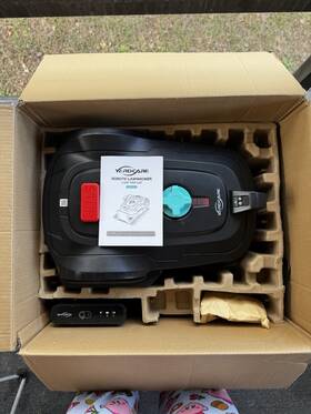 Amus-m800plus-blk-014 Yardcare M800plus Robotic Lawn Mower Gps Navigation App Control Charging Station