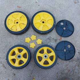 121222-u7 Yardworks 4 Wheels Fits Electric Mower Model 25238