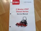 Z597 Toro Master Mower Factory Service Repair Manual Oem