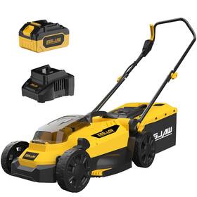 Zj8a131 Zegjaw Lawn Mower Cordless 13-inch 20v Electric With 4.0ah Battery And Ch