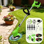 Cordless Electric Weed Lawn Eater Edger Yard Grass String Trimmer Cutter Mower. Fixed Price $42.98.