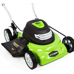 Greenworks 18" 12 Amp Corded Electric Push Lawn Mower Powerful Premium. Fixed Price $148.00.