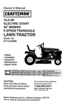 Owner Manual Sears Craftsman 16.0 Hp Lawn Tractor 42 Mower- Model 917.272056. Fixed Price $21.95.