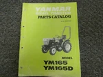 Yanmar Models & YM165D Diesel Tractor Parts Catalog Manual Book. Fixed Price $67.56.