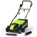 2IN1 Dethatcher & 16INCH Scarifier Electric Corded, 15 Amp Copper Motor, Elec.... Fixed Price $230.04.