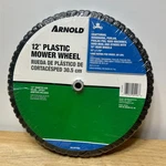 New Arnold 12" Replacement Plastic Push Mower 490-324-0002 Wheel. Fixed Price $19.99.