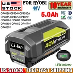 5.0AH Lithium Battery W/led Indicator For Ryobi Volt OP4050 OP40602 Tools. Fixed Price $44.99.