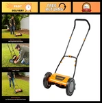 14-INCH Push Reel Lawn Mower, 5-BLADE Manual Grass Cutter, Eco-friendly Gardenin. Fixed Price $143.99.