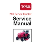 Toro Wheelhorse 260 Series Tractor Service Manual Printed Comb Bound 1994-2002. Fixed Price $16.47.