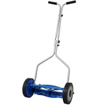 14 Inch Reel Mower Standard Full Feature Lawn With T-style Handle Blue. Fixed Price $129.99.