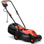 Costway 12 Amp 14-INCH Electric Push Lawn Corded Mower With Grass Bag Red. Fixed Price $119.99.