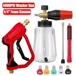 4000PSI High Pressure Car Power Washer Gun Spray Wand Lance & 1/4" Foam Cannon. Fixed Price $39.98.