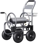 Giraffe Tools Metal Garden Hose Reel Cart Industrial With Wheels 250FT. Fixed Price $179.99.