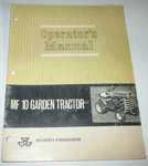 Massey Ferguson Mf 10 Garden Tractor Operators/owners Manual 12-65 Original!. Fixed Price $25.49.