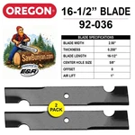 2-PACK 16-1/2" Blades Fits Toro 30938, 30988, 38988, 39078- Oregon 92-036 (2). Fixed Price $51.93.