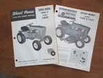 Wheel Horse Raider 12 1-6241 Tractor & Deck Owners Parts Manual. Fixed Price $15.00.