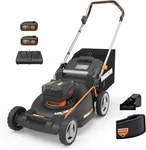 Worx WG752 Nitro 21" Brushless Lawn Mower 2X5.0AH Batteries. Fixed Price $377.99.