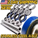 (2 Kits) Stainless Axle & Bearing Rebuild For Scag 43583 482621 482622 43584. Fixed Price $43.99.