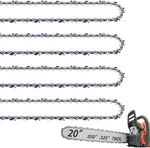 4 Pack 20 Inch Chainsaw .325" Pitch .050" Gauge 78 Drive Links Fit Craftsm. Fixed Price $55.99.