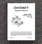 Tractor Operators Maintenance Manual Fits Cub Cadet 1525 1527. Fixed Price $19.97.
