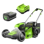 Greenworks 80V 21'' Cordless Push Lawn Mower (led Lights) W/ 4AH Battery&charger. Fixed Price $599.99.
