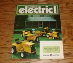 Original 1972 General Electric Cordless Tractor Mower Foldout Sales Brochure. Fixed Price $34.00.