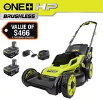 One+ Hp 18V Cordless Walk Behind Lawn Mower With 2 Batteries & Charger $466 Open. Fixed Price $250.00.