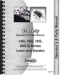 Gravely 16G 18G 20G 14G Tractor Operators Manual Parts Catalog Lawn. Fixed Price $29.99.