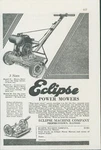 1931 Eclipse Power Mower Self Sharpening Hand Lever Prophetstown Illinois Ad BH3. Fixed Price $12.38.