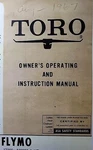 Toro Flymo 19 Walk-behind Hover Craft Lawn Mower Owner &parts Manual 17000-50000. Fixed Price $67.99.