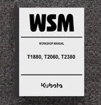 Lawn Mower Technical Service Repair Manual Fits Kubota T1880, T2080, T2380. Fixed Price $39.00.